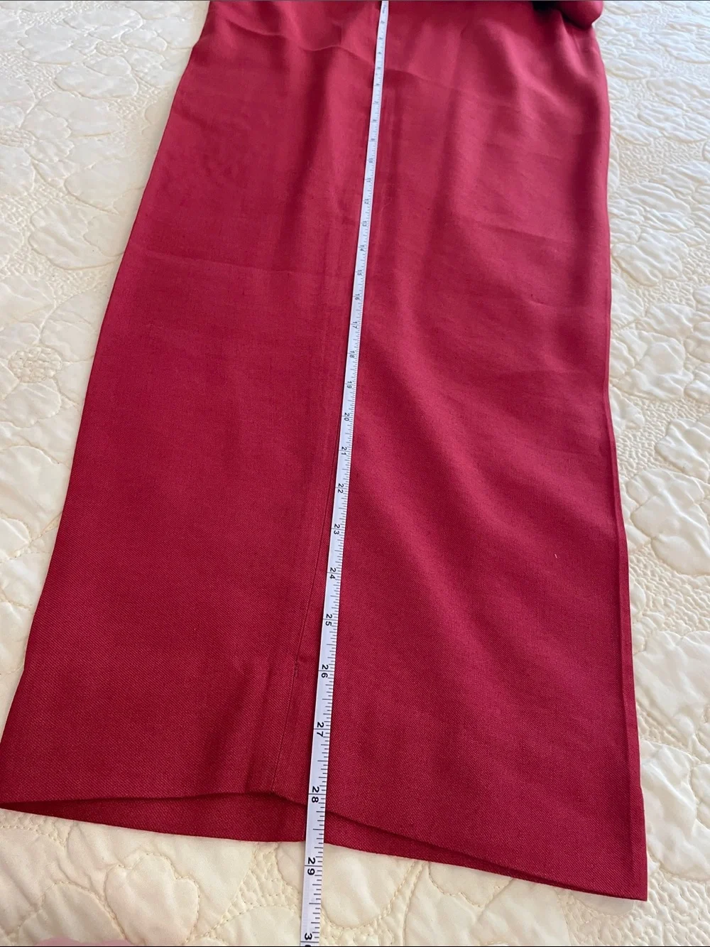 Banana Republic Lena Wide-Leg Red Crimson Trousers Size 4